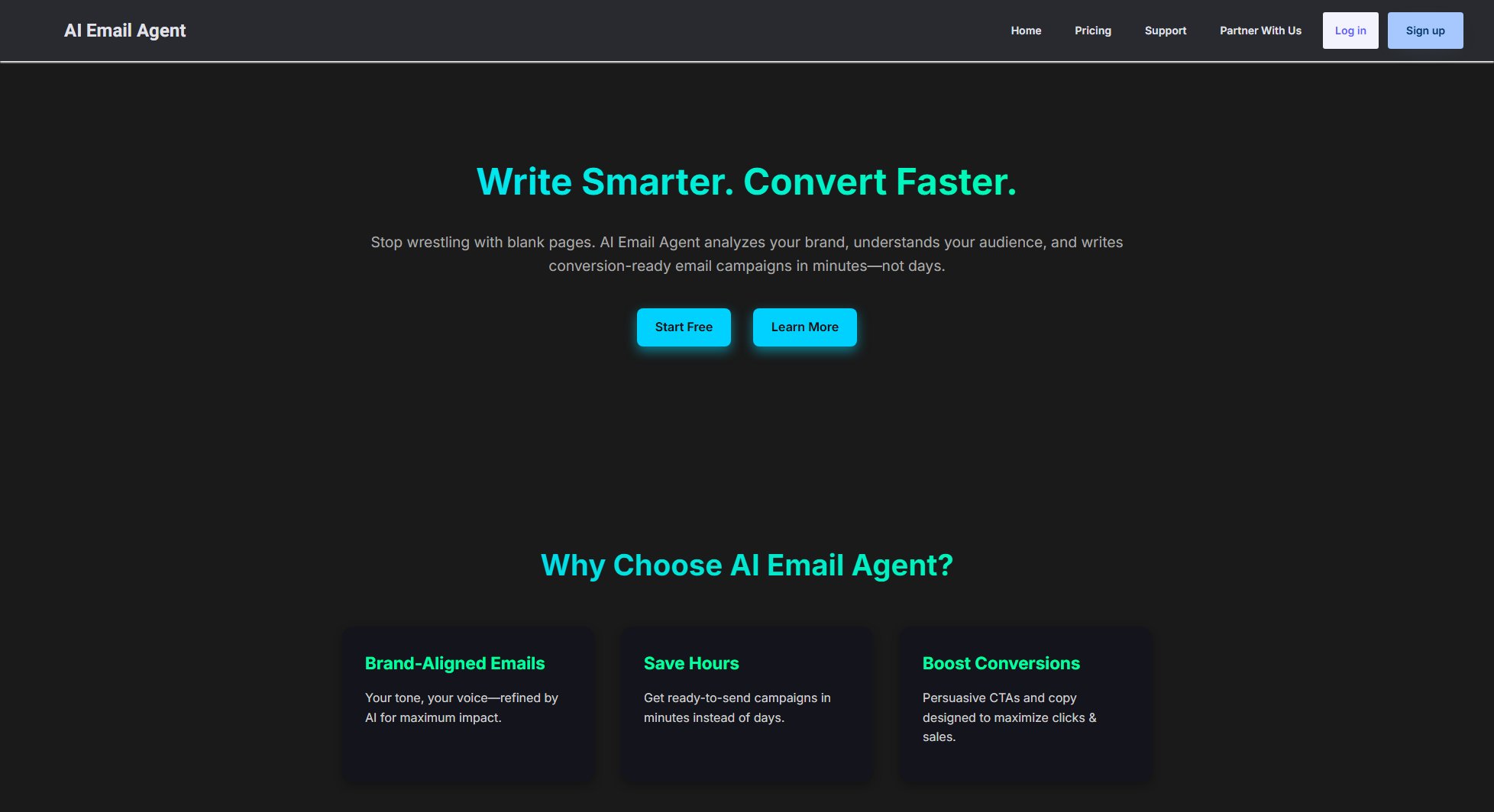 AI Email Agent Screenshot AI Email Agent Screenshot