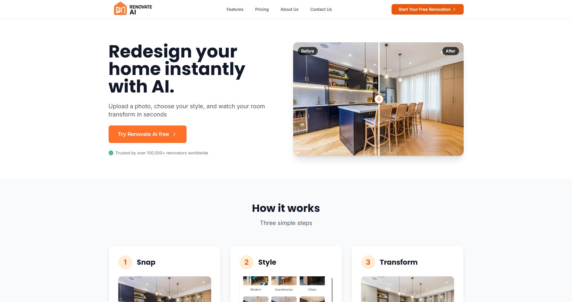 Renovate AI Screenshot Renovate AI Screenshot