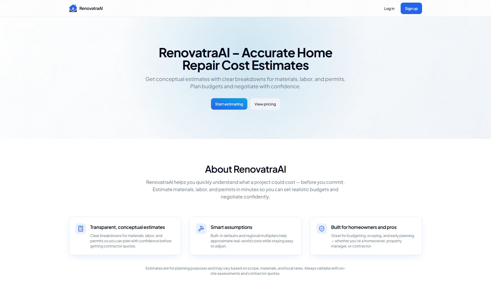 RenovatraAI Screenshot RenovatraAI Screenshot