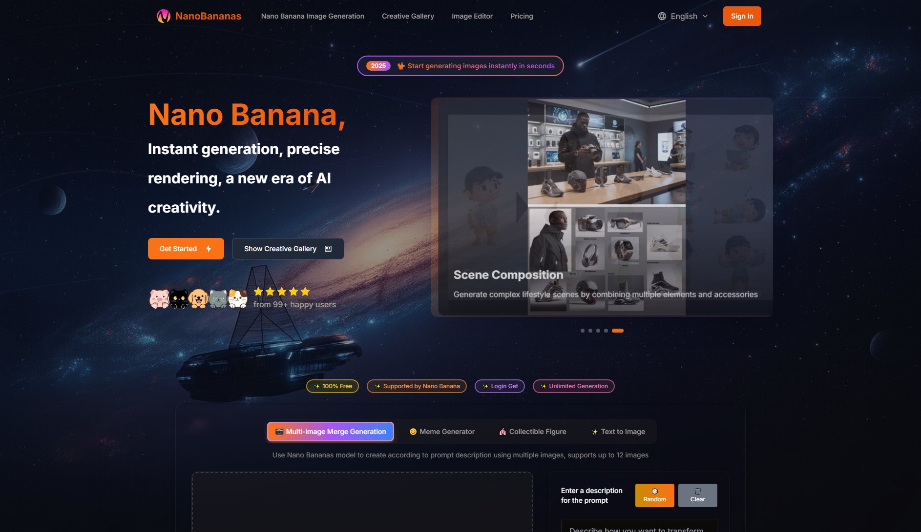 NanoBananas Screenshot