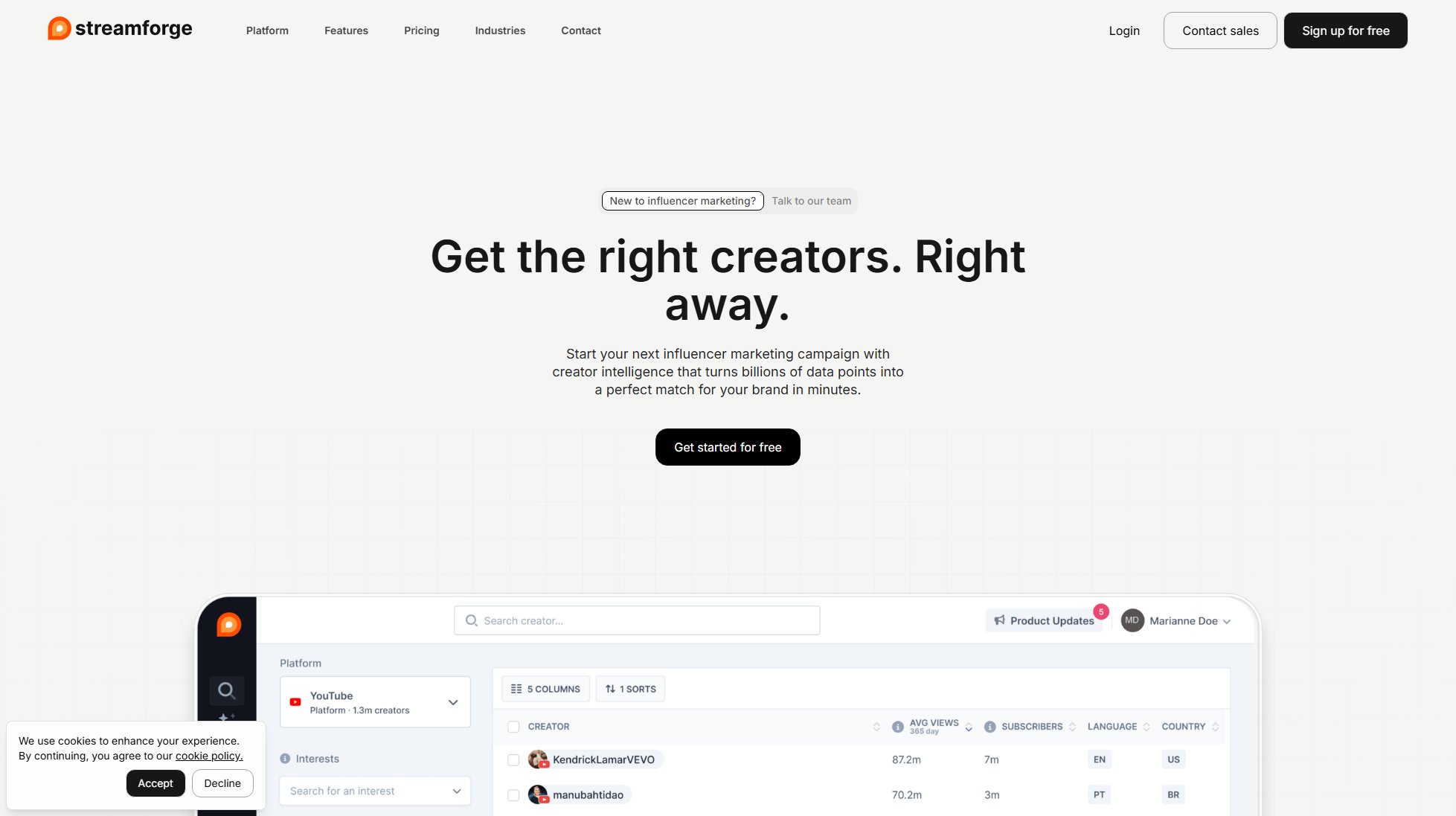 Streamforge Screenshot Streamforge Screenshot