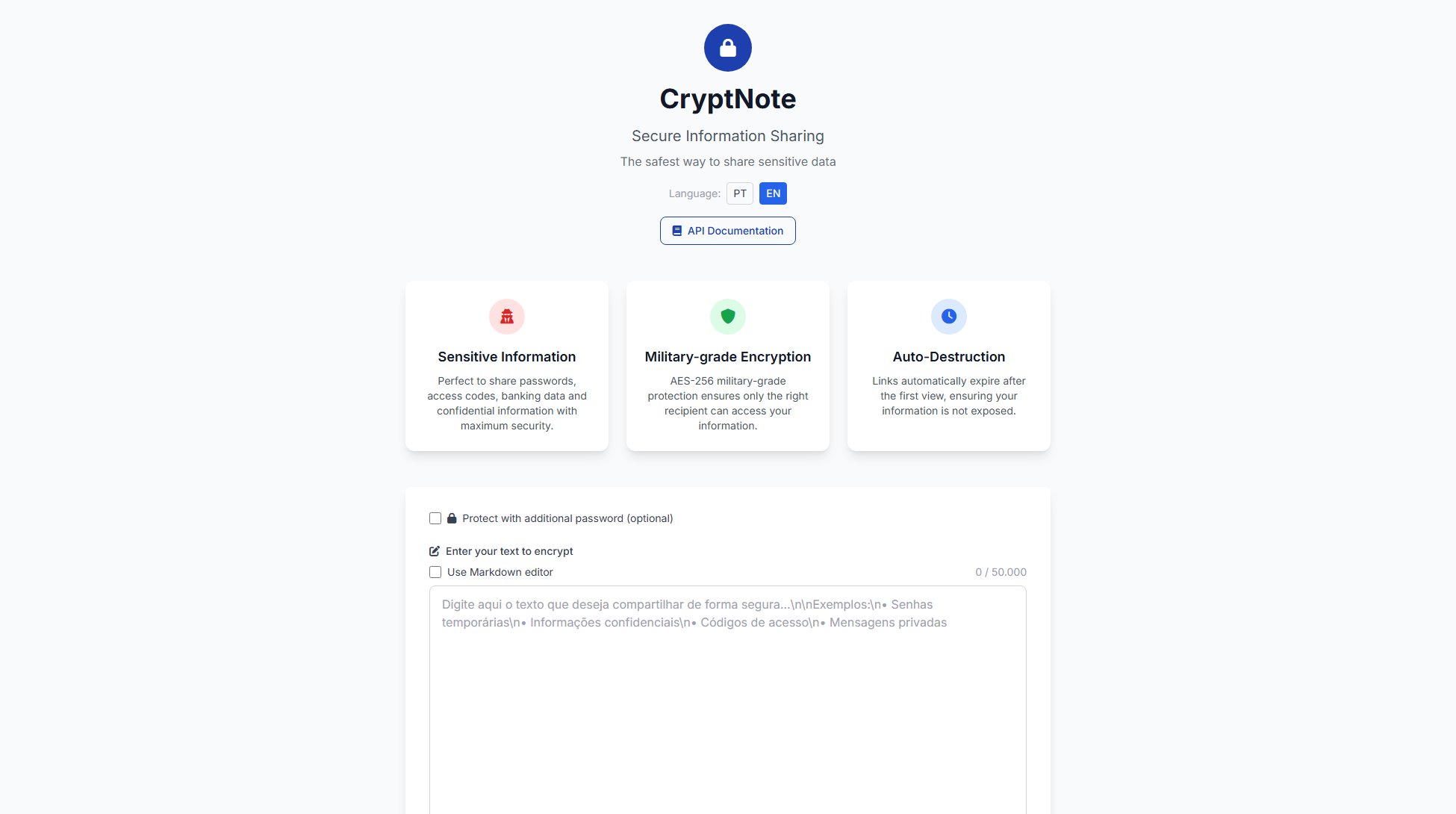 CryptNote CryptNote Interface & Screenshots CryptNote CryptNote Interface & Screenshots
