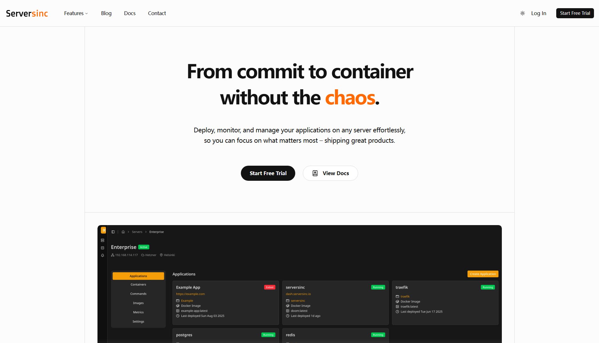 Serversinc Serversinc Interface & Screenshots Serversinc Serversinc Interface & Screenshots