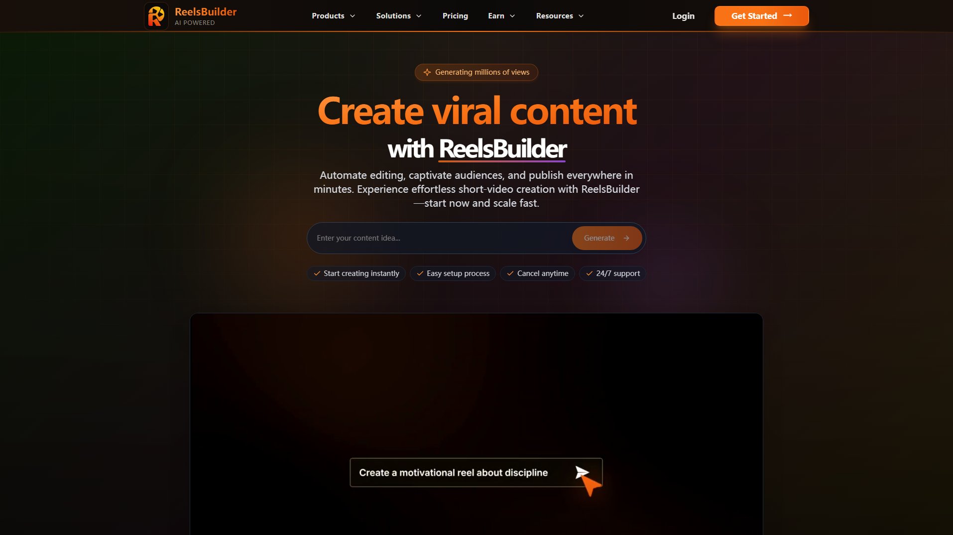 ReelsBuilder AI ReelsBuilder AI Interface & Screenshots