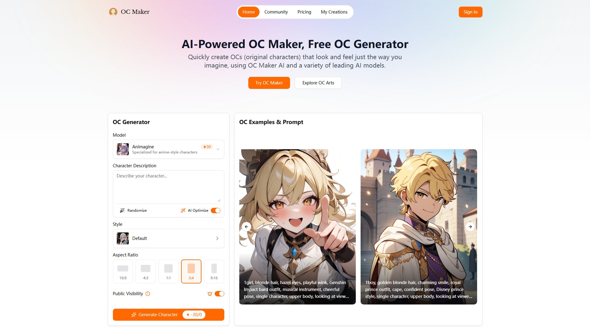 OC Maker Screenshot OC Maker Screenshot
