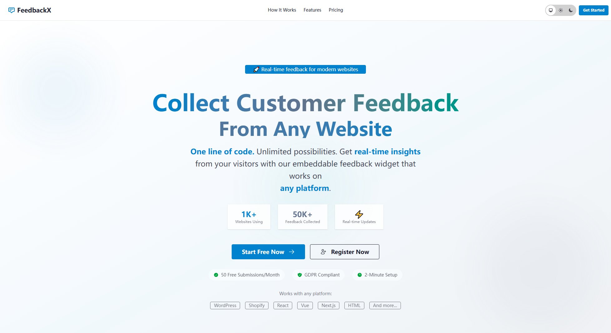 FeedbackX Screenshot FeedbackX Screenshot