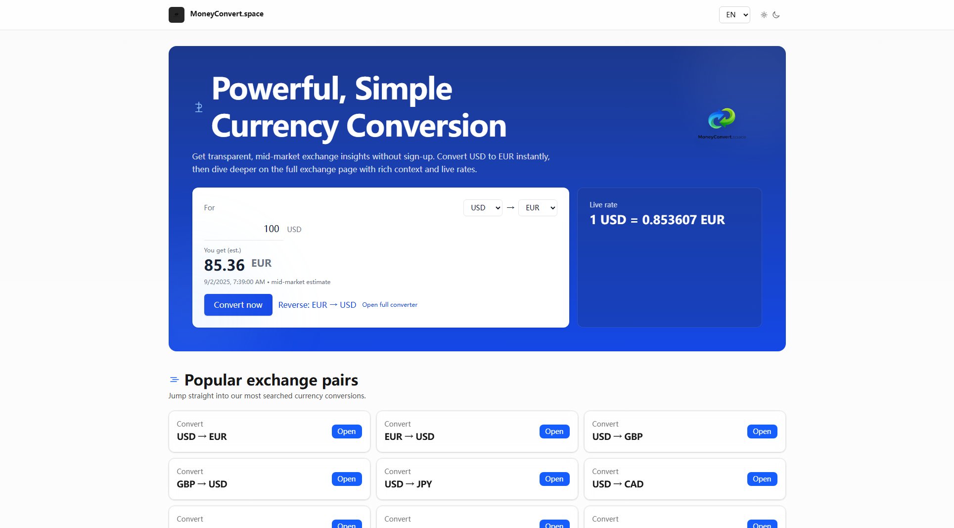 Real-Time Currency Converter Screenshot Real-Time Currency Converter Screenshot