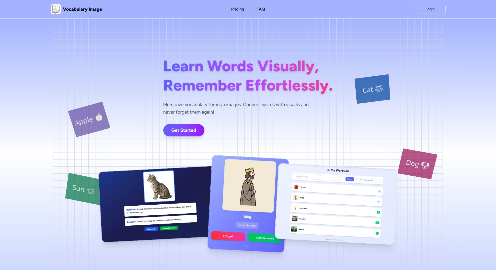 Vocabulary Image Screenshot Vocabulary Image Screenshot