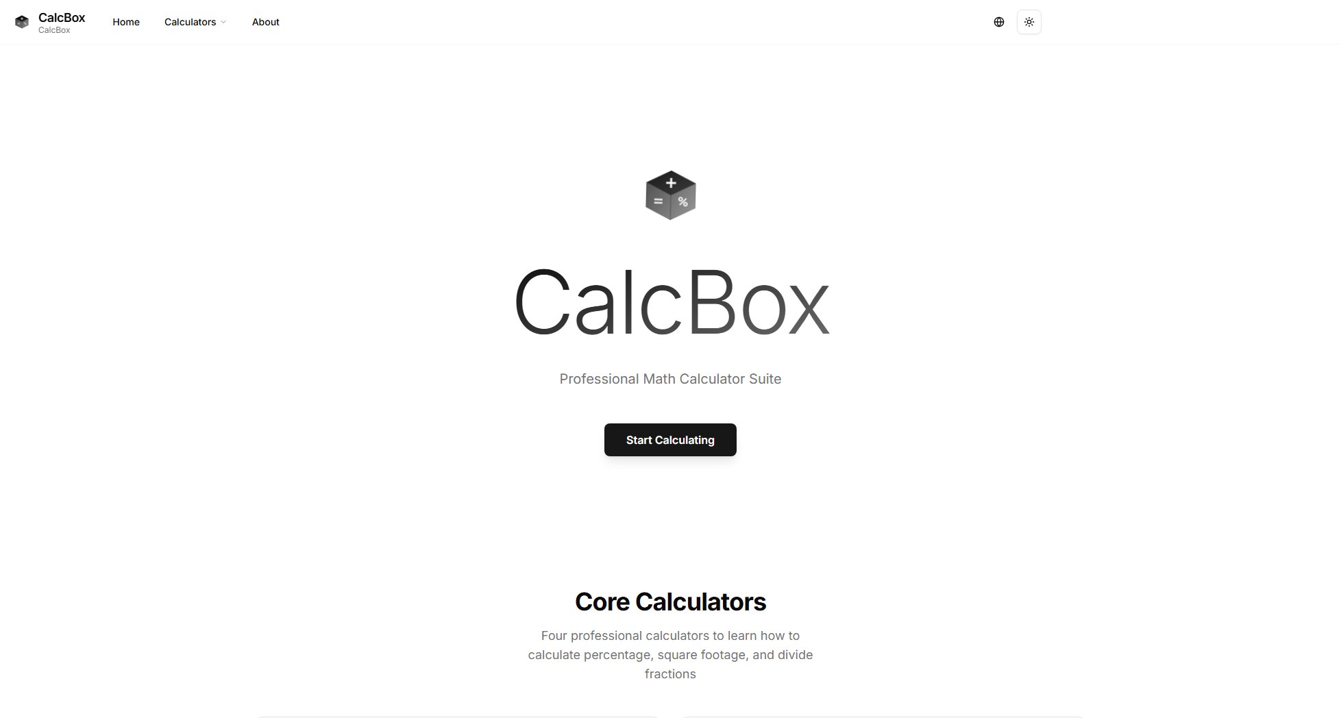 CalcBox Screenshot CalcBox Screenshot