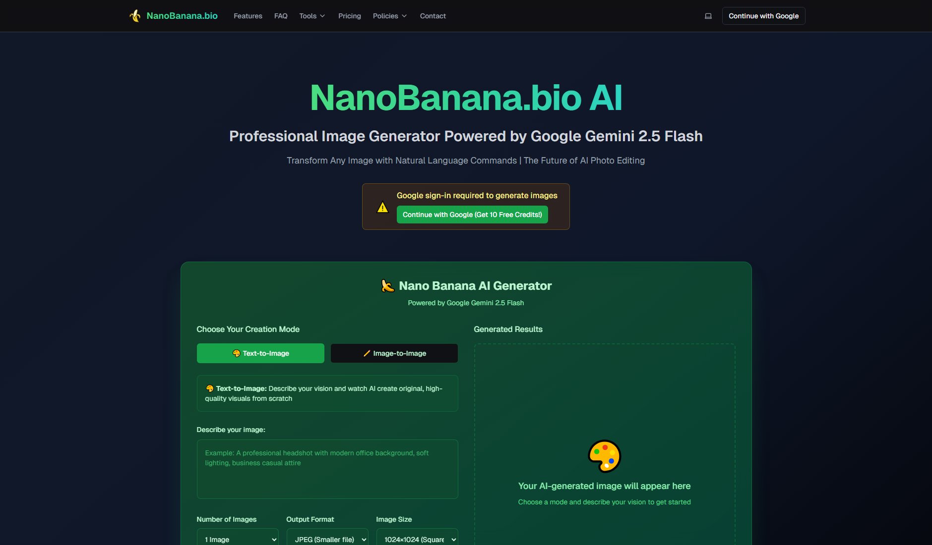 Nano-Banana AI Studio Screenshot Nano-Banana AI Studio Screenshot