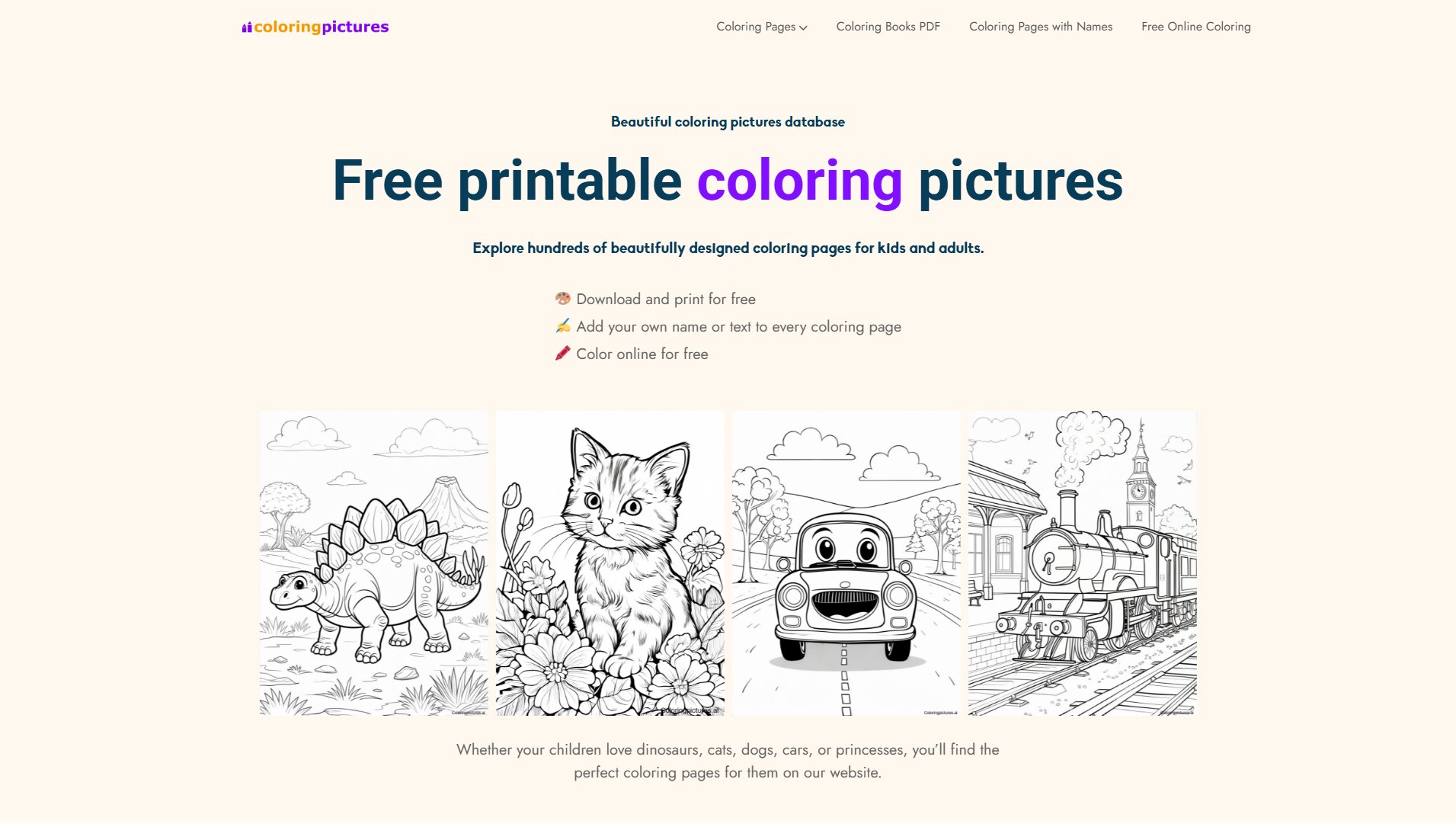 Coloringpictures.ai Screenshot