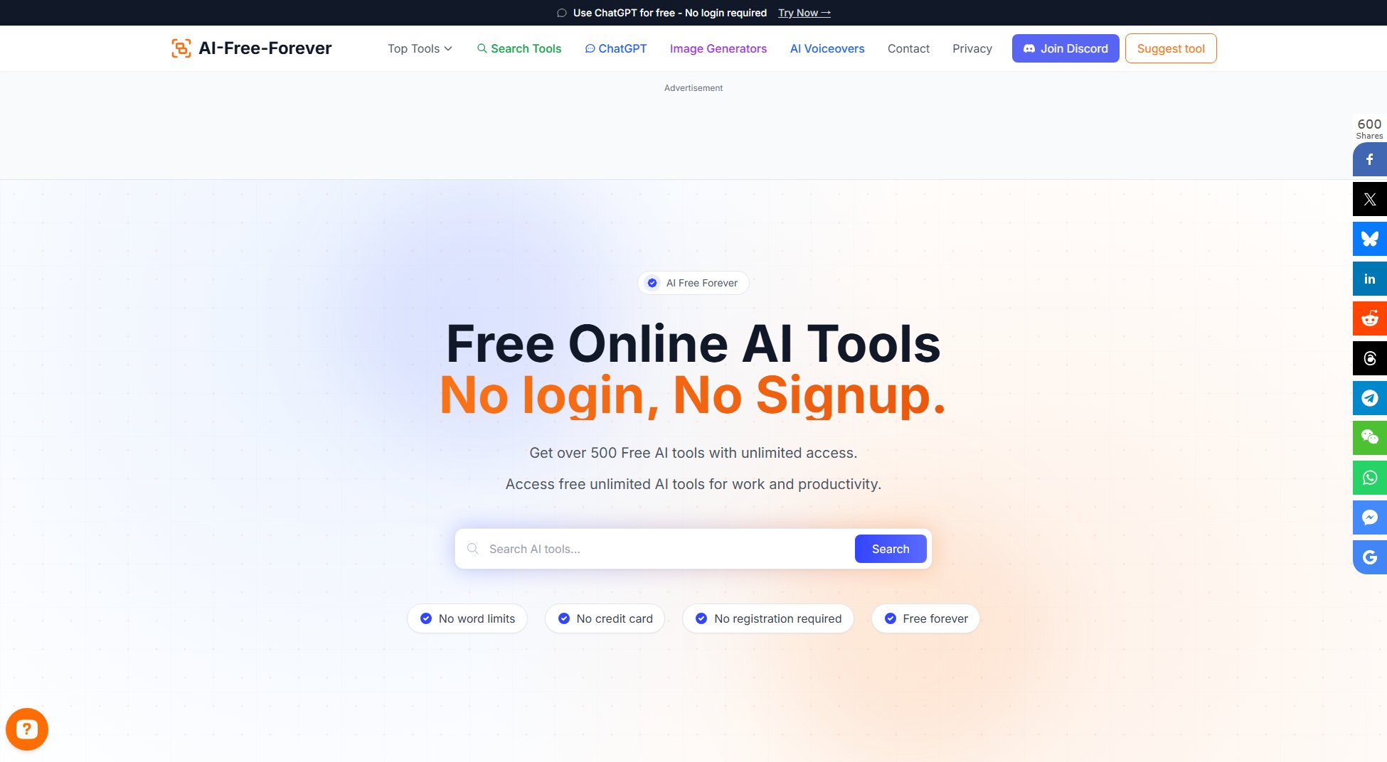 AI Free Forever Screenshot AI Free Forever Screenshot