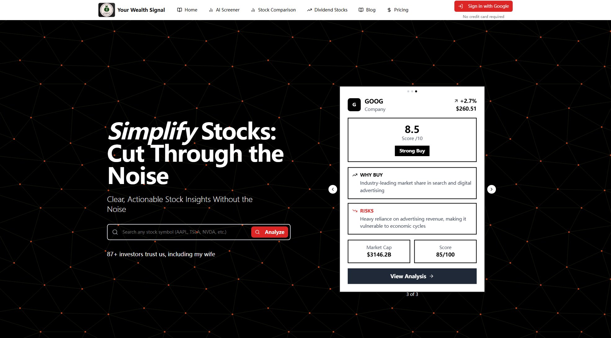 Your Wealth Signal Your Wealth Signal Interface & Screenshots Your Wealth Signal Your Wealth Signal Interface & Screenshots