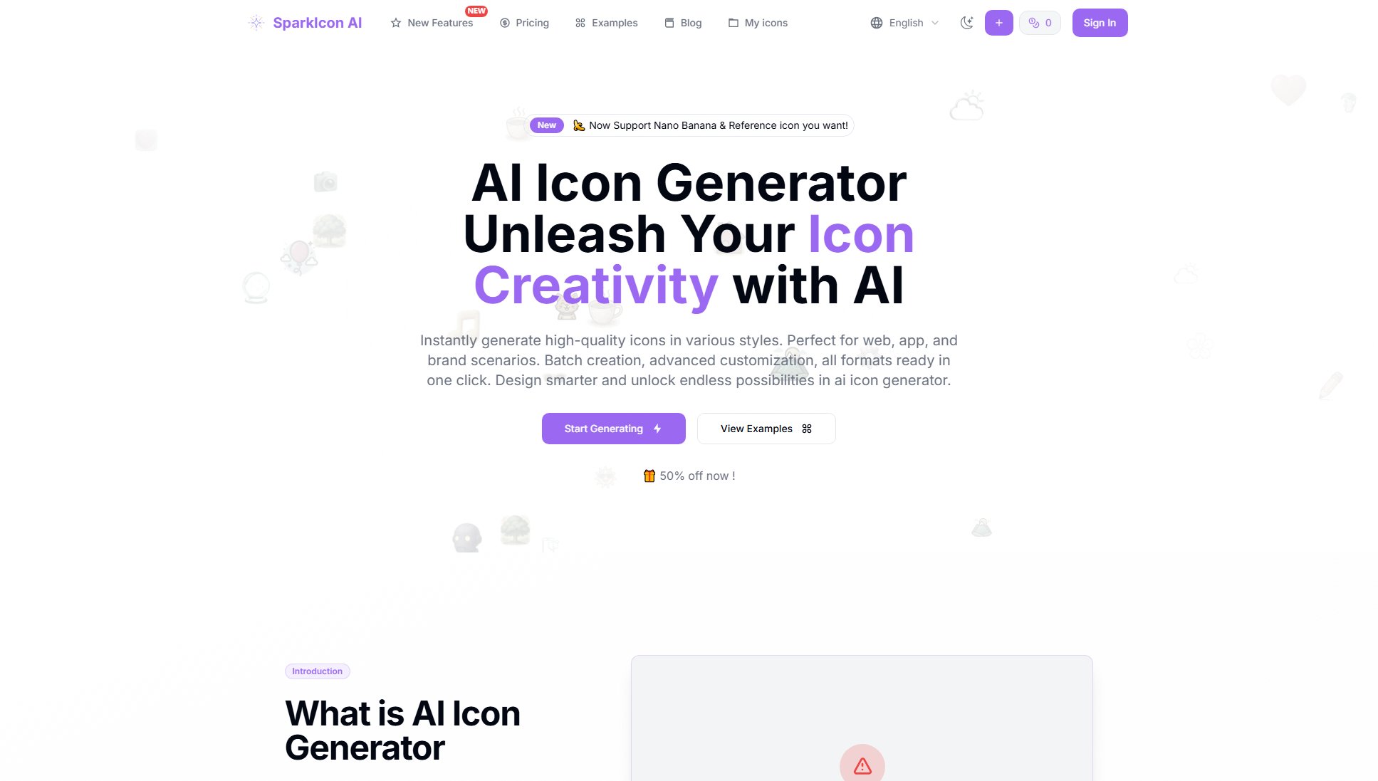 SparkIcon AI Screenshot