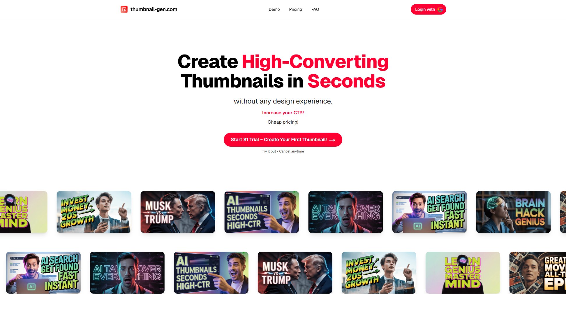 YouTube Thumbnail Generator Screenshot YouTube Thumbnail Generator Screenshot