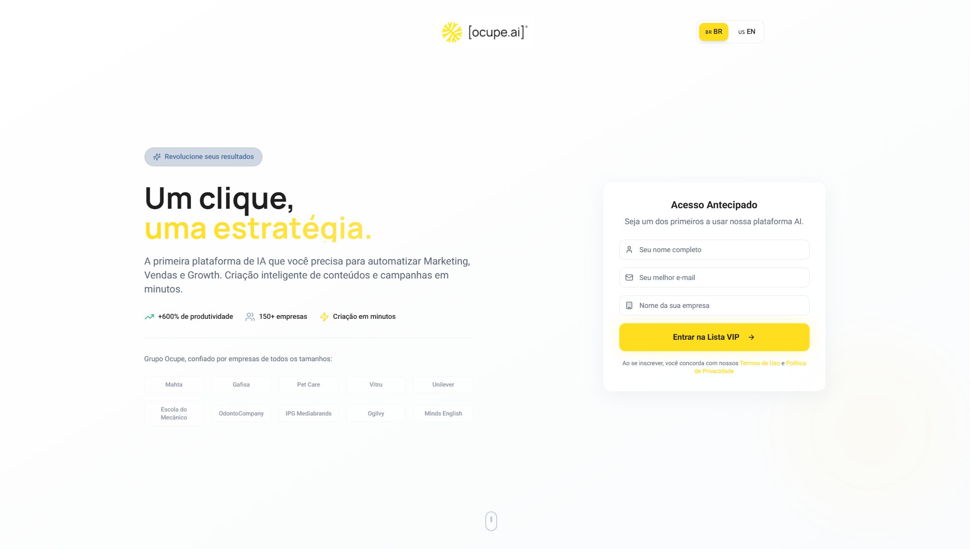 Ocupe.ai Ocupe.ai Interface & Screenshots Ocupe.ai Ocupe.ai Interface & Screenshots
