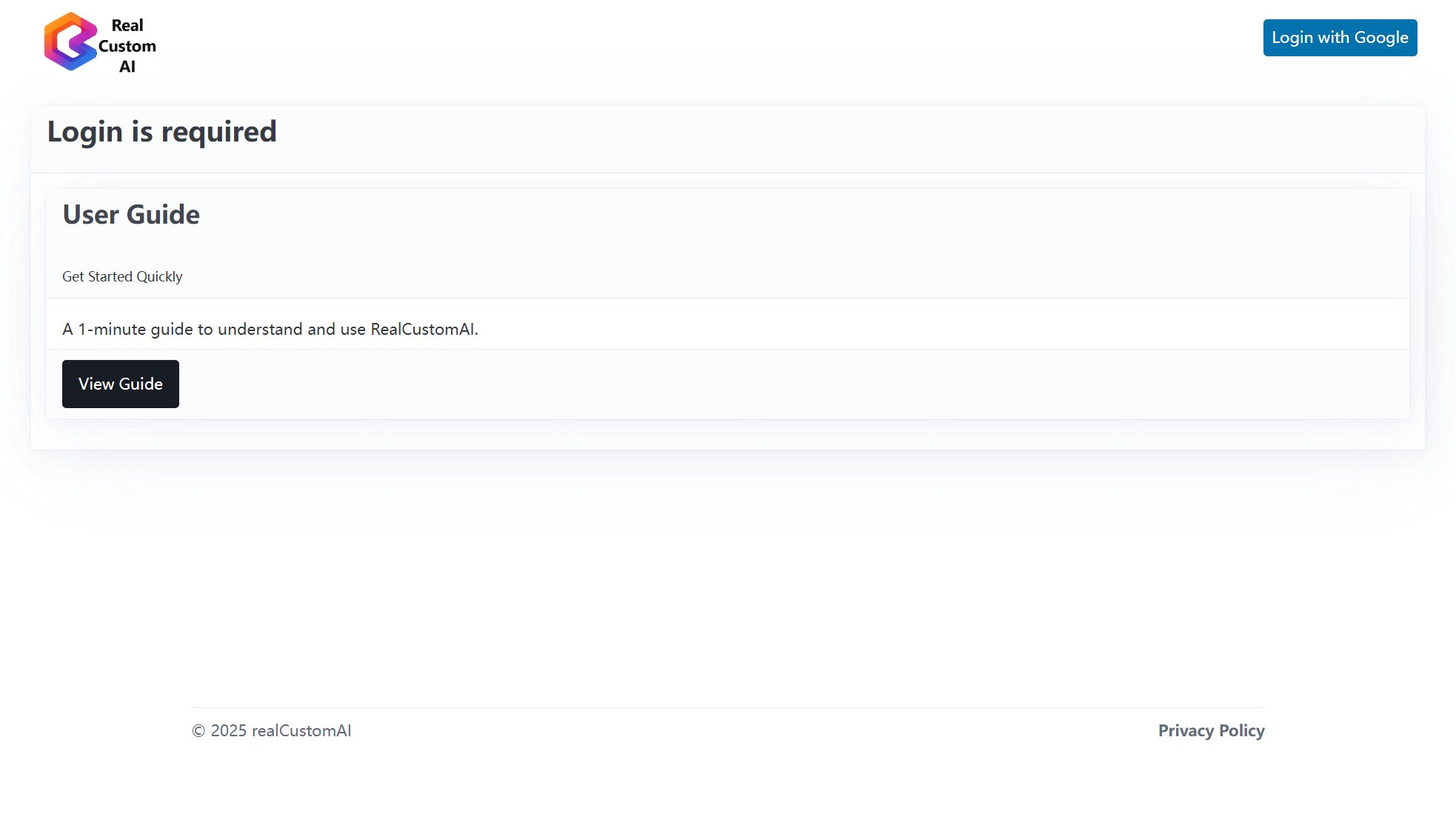 RealCustomAI Screenshot RealCustomAI Screenshot