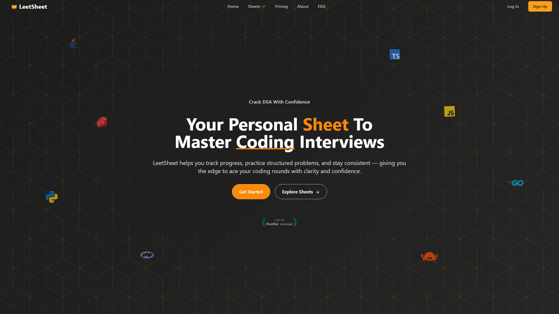 LeetSheet Screenshot LeetSheet Screenshot