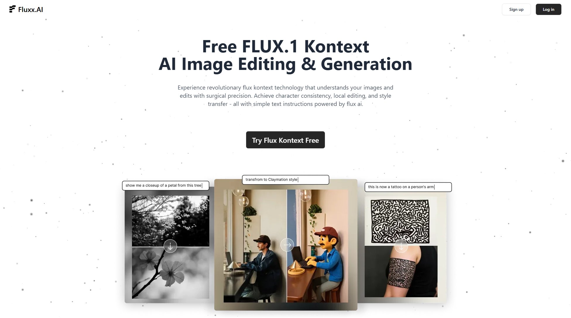 FLUX.1 Kontext FLUX.1 Kontext Interface & Screenshots