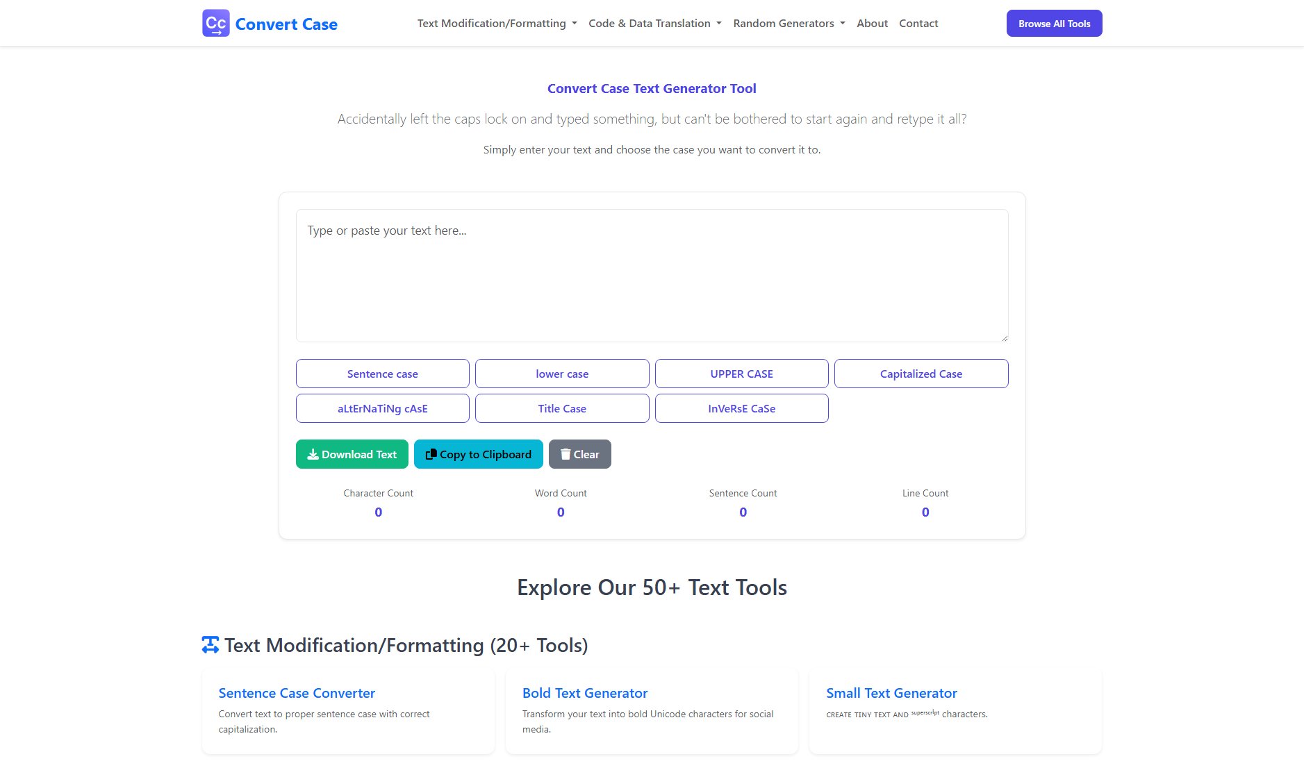 Case Convert Tool Screenshot Case Convert Tool Screenshot