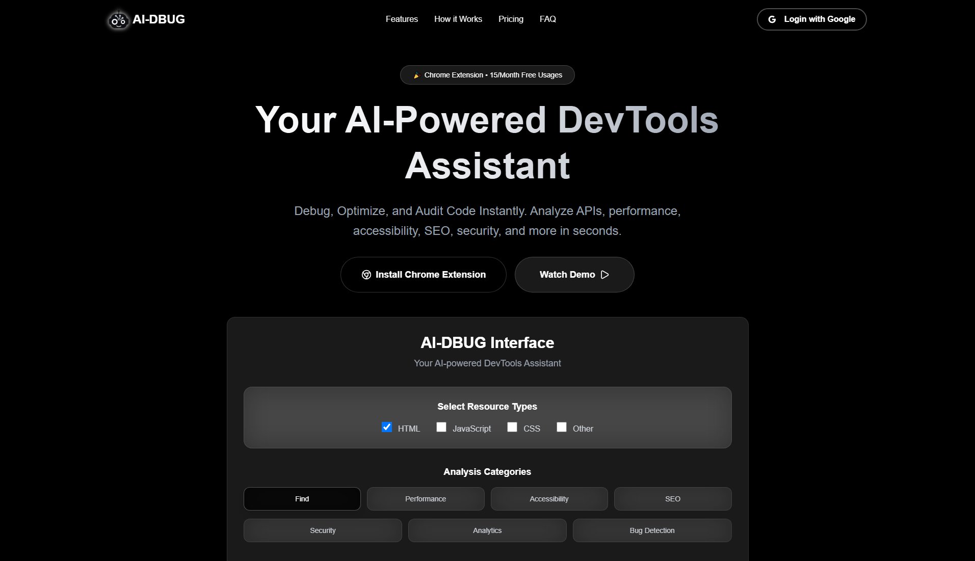 AI-DBUG Screenshot AI-DBUG Screenshot