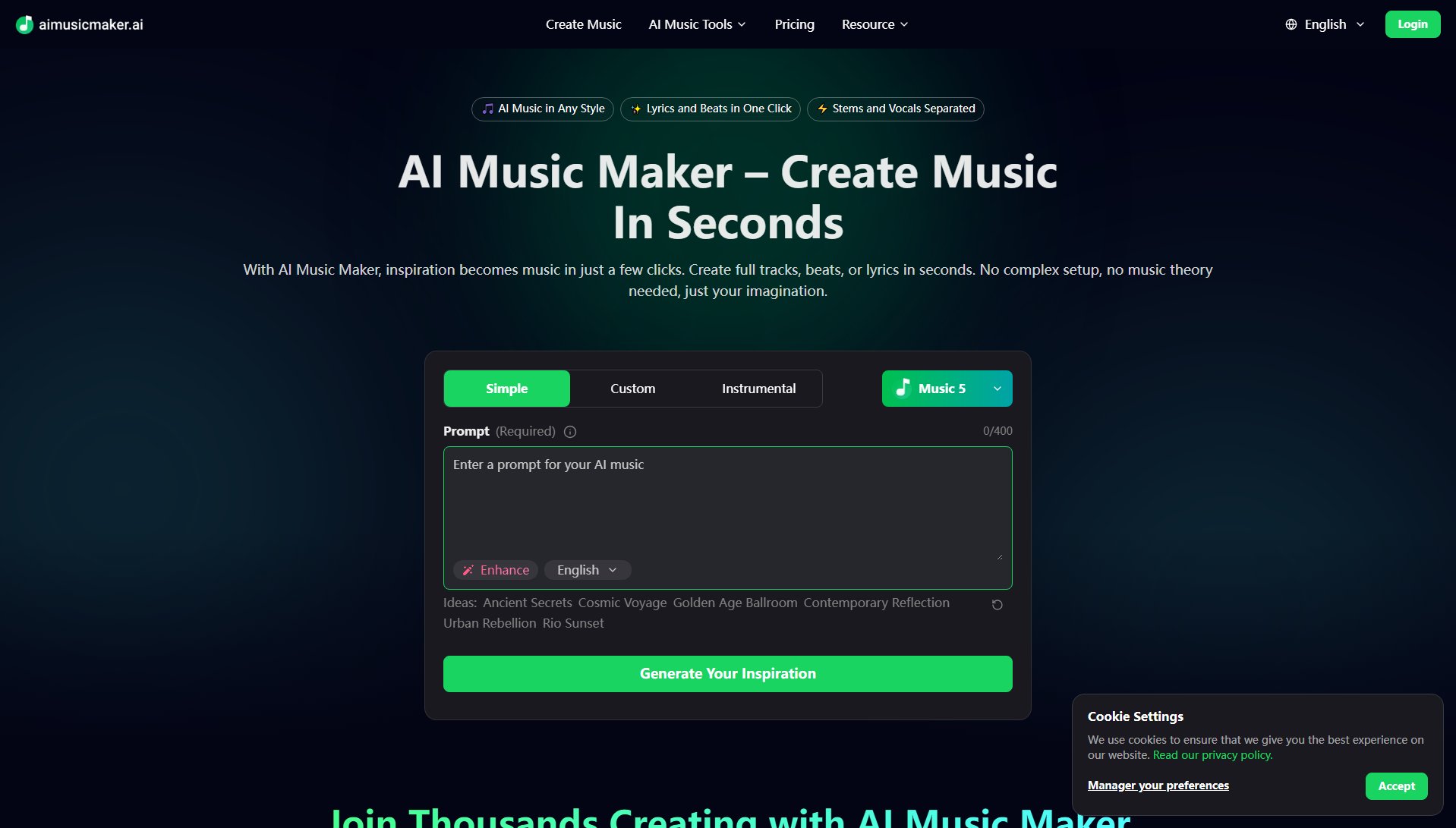 AI Music Maker AI Music Maker Interface & Screenshots