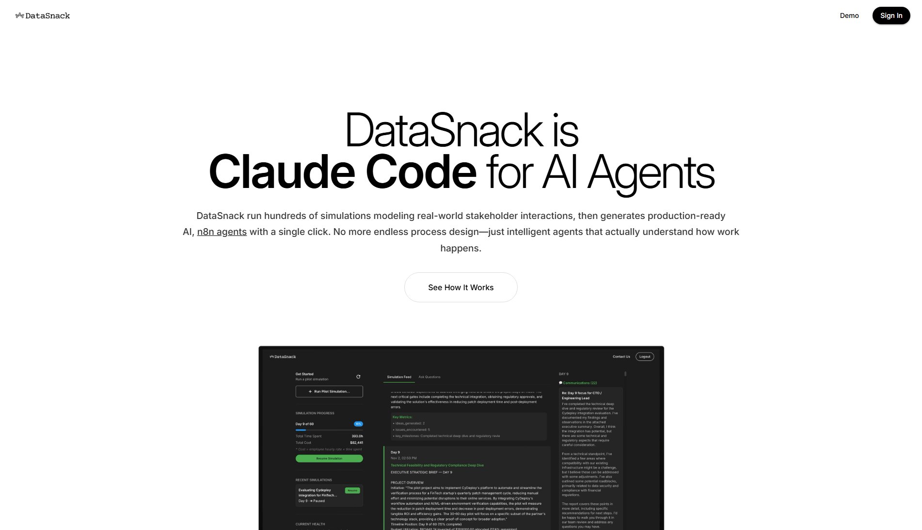 DataSnack DataSnack Interface & Screenshots
