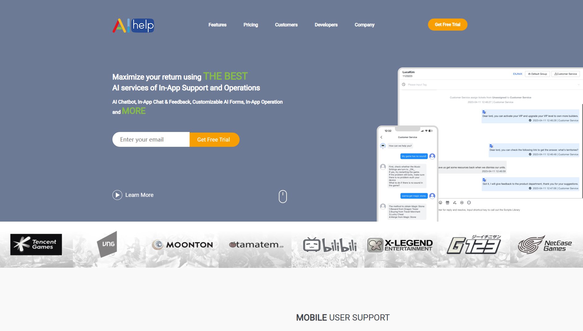 AIHelp AIHelp Interface & Screenshots