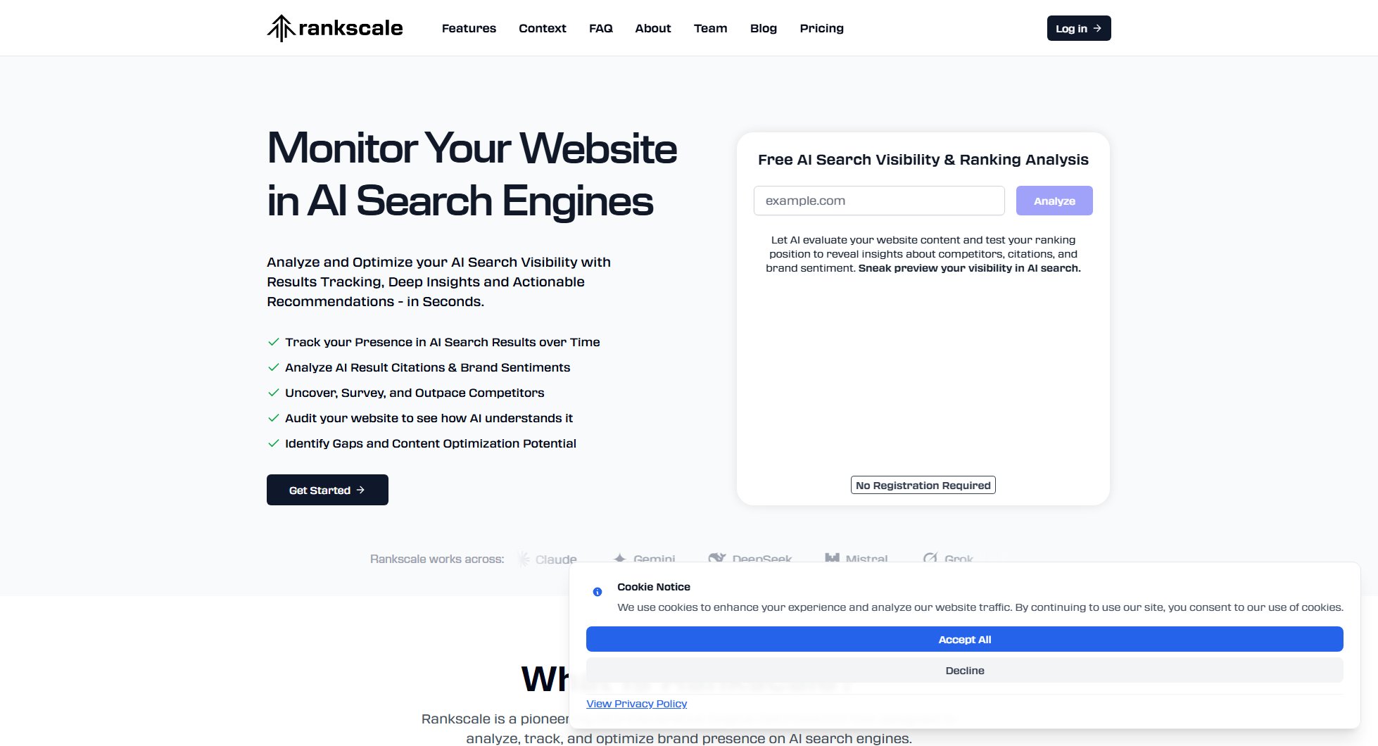 Rankscale Rankscale Interface & Screenshots