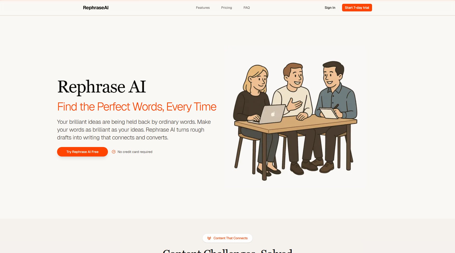 Rephrase AI Screenshot