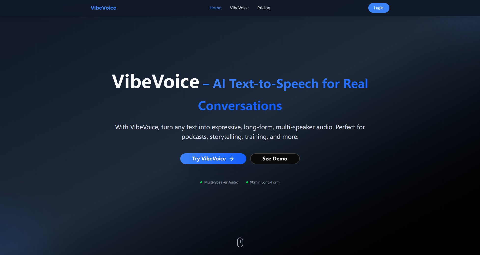 VibeVoice Screenshot