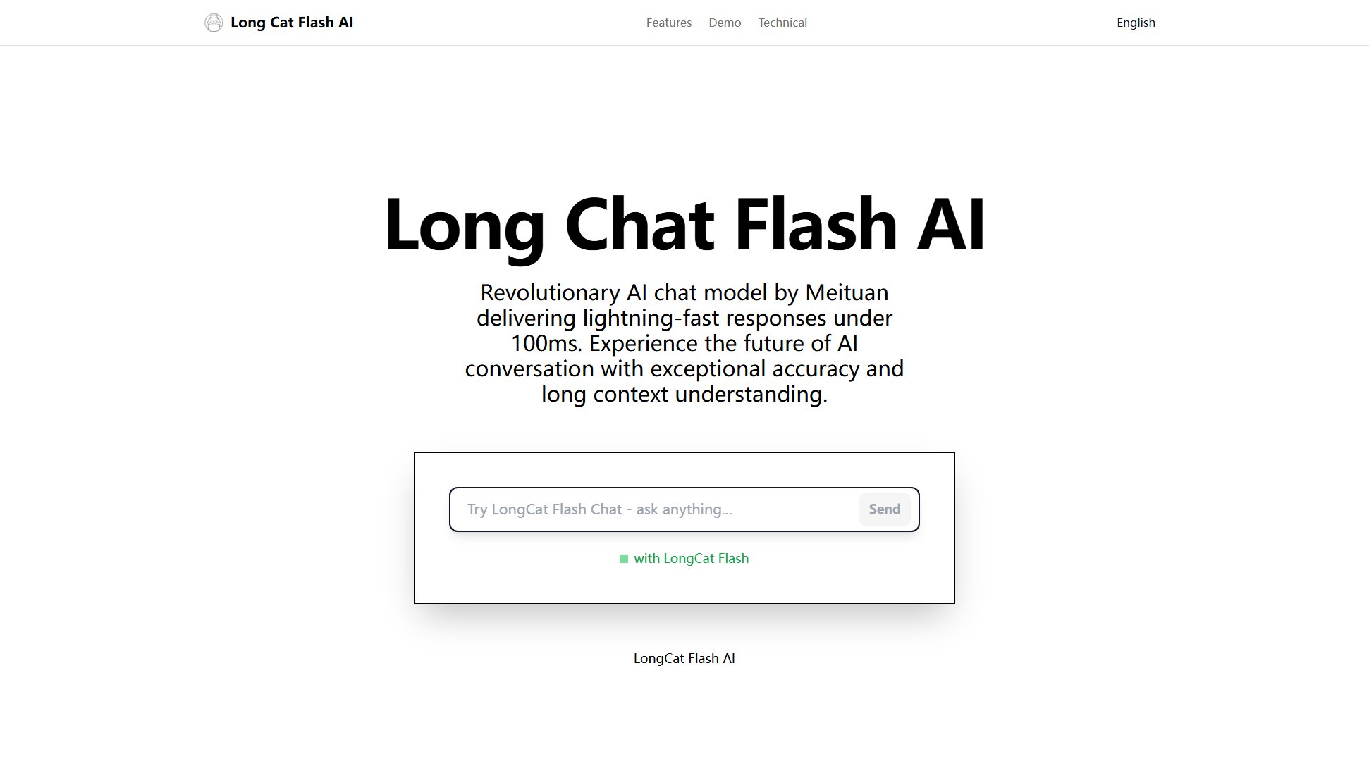 LongCat Flash AI Screenshot LongCat Flash AI Screenshot