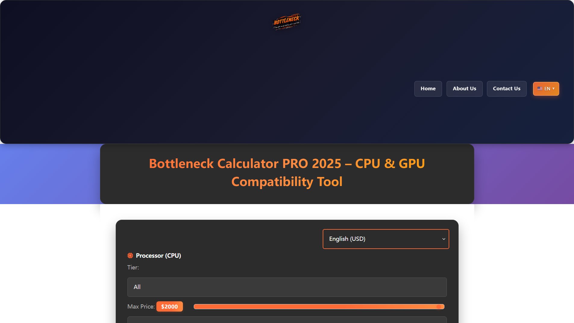 PC Bottleneck Calculator Pro PC Bottleneck Calculator Pro Interface & Screenshots PC Bottleneck Calculator Pro PC Bottleneck Calculator Pro Interface & Screenshots