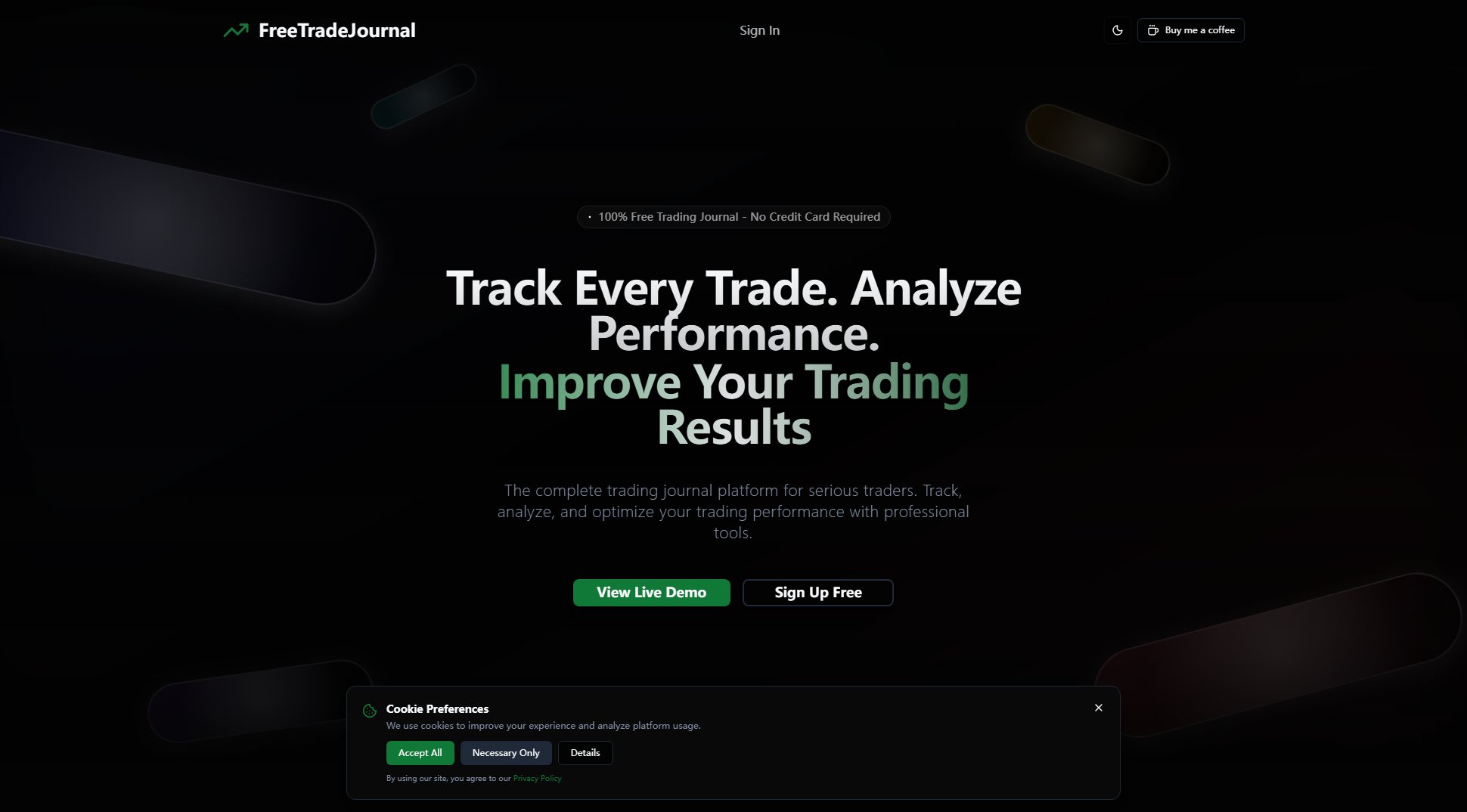 FreeTradeJournal Screenshot FreeTradeJournal Screenshot