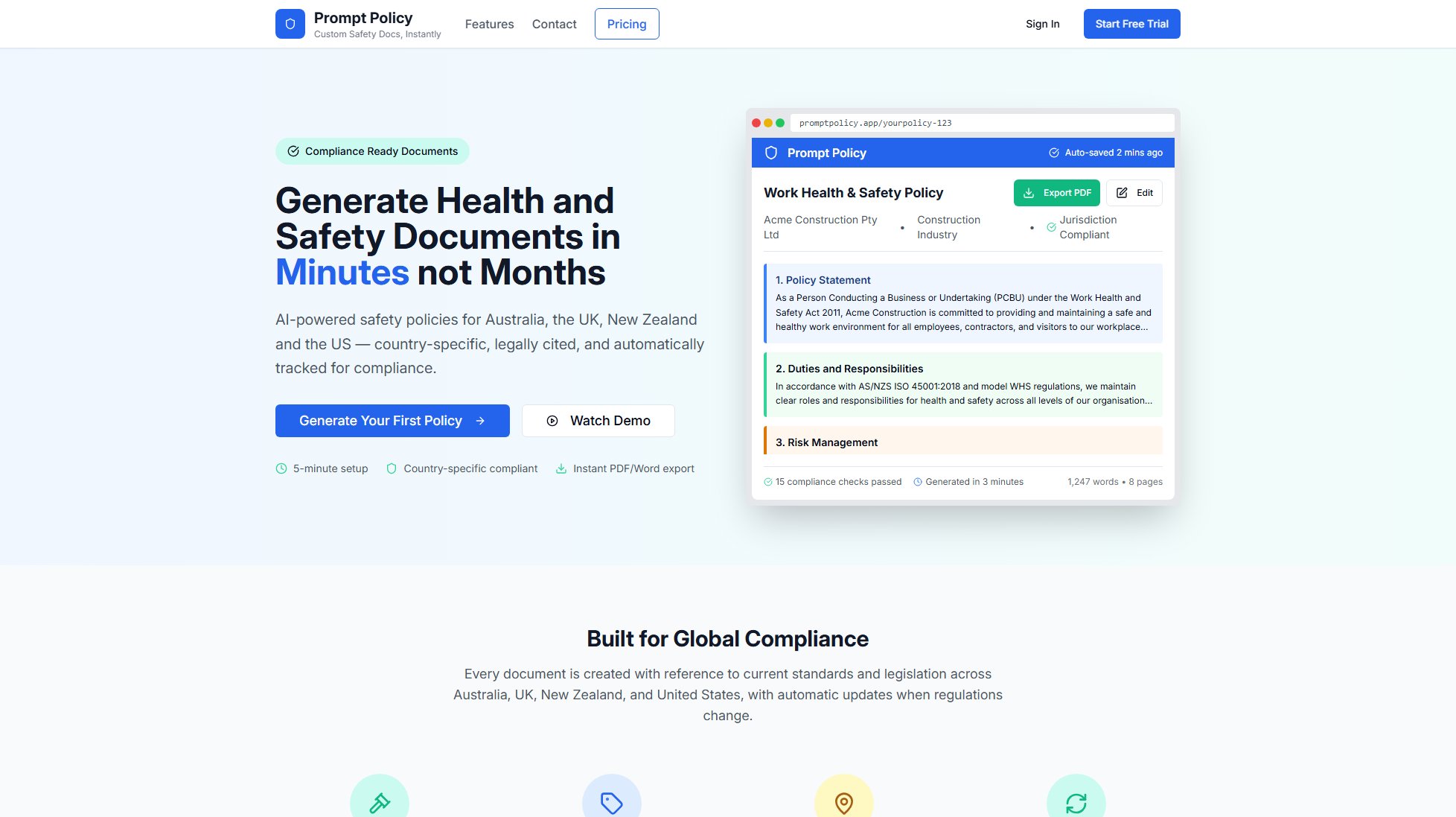 Prompt Policy Screenshot