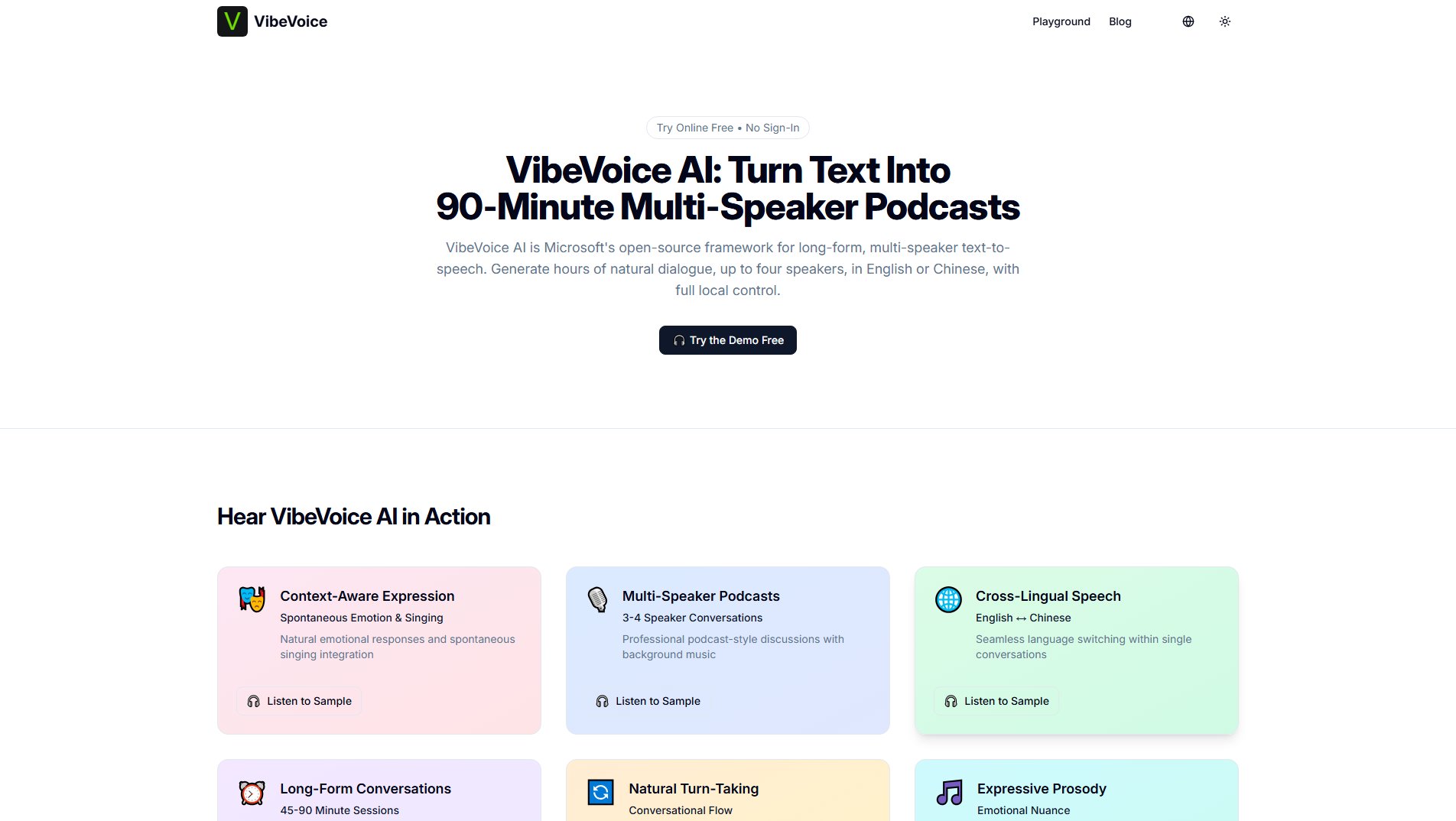 VibeVoice AI Screenshot VibeVoice AI Screenshot
