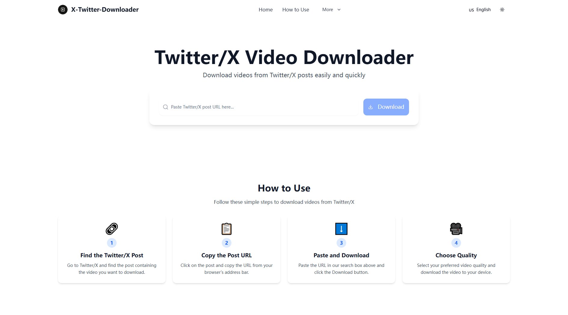 X Twitter Video Downloader Screenshot