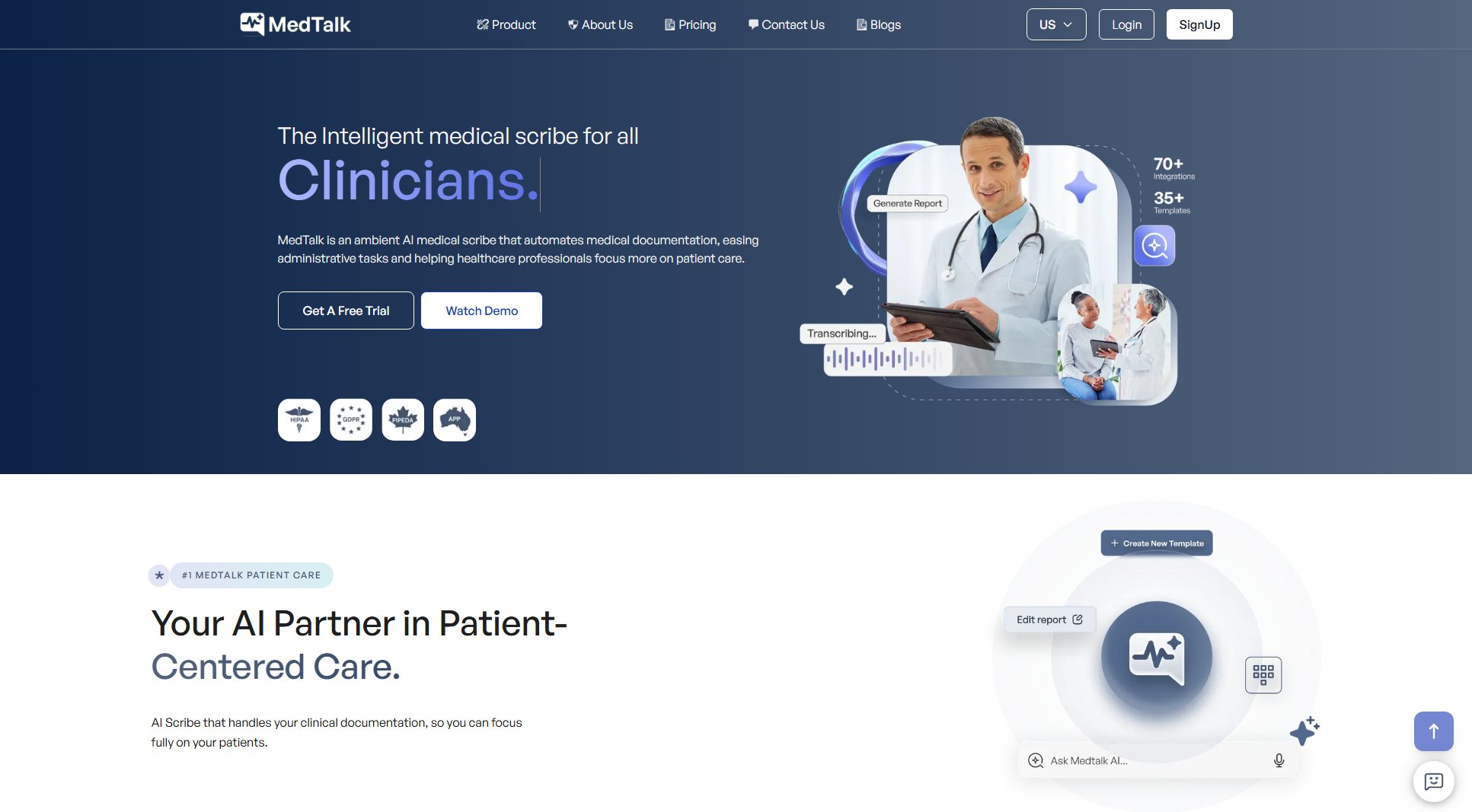 MedTalk MedTalk Interface & Screenshots