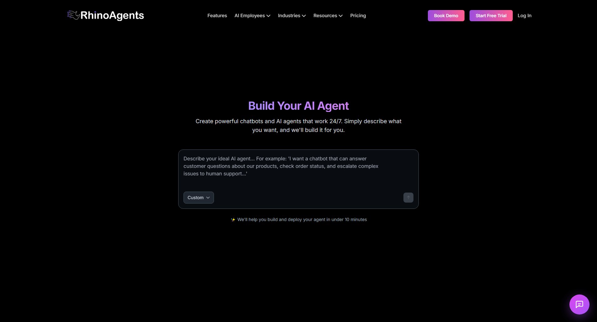 RhinoAgents RhinoAgents Interface & Screenshots RhinoAgents RhinoAgents Interface & Screenshots