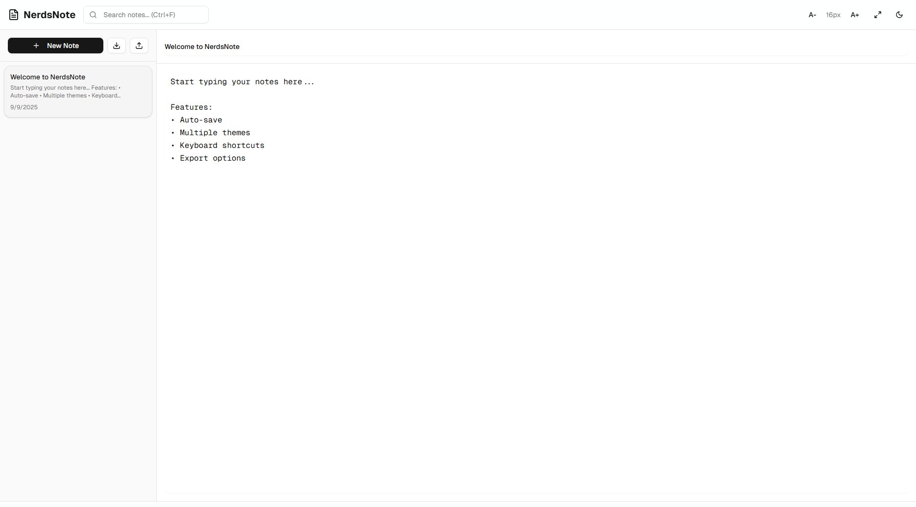 NerdsNote Screenshot NerdsNote Screenshot