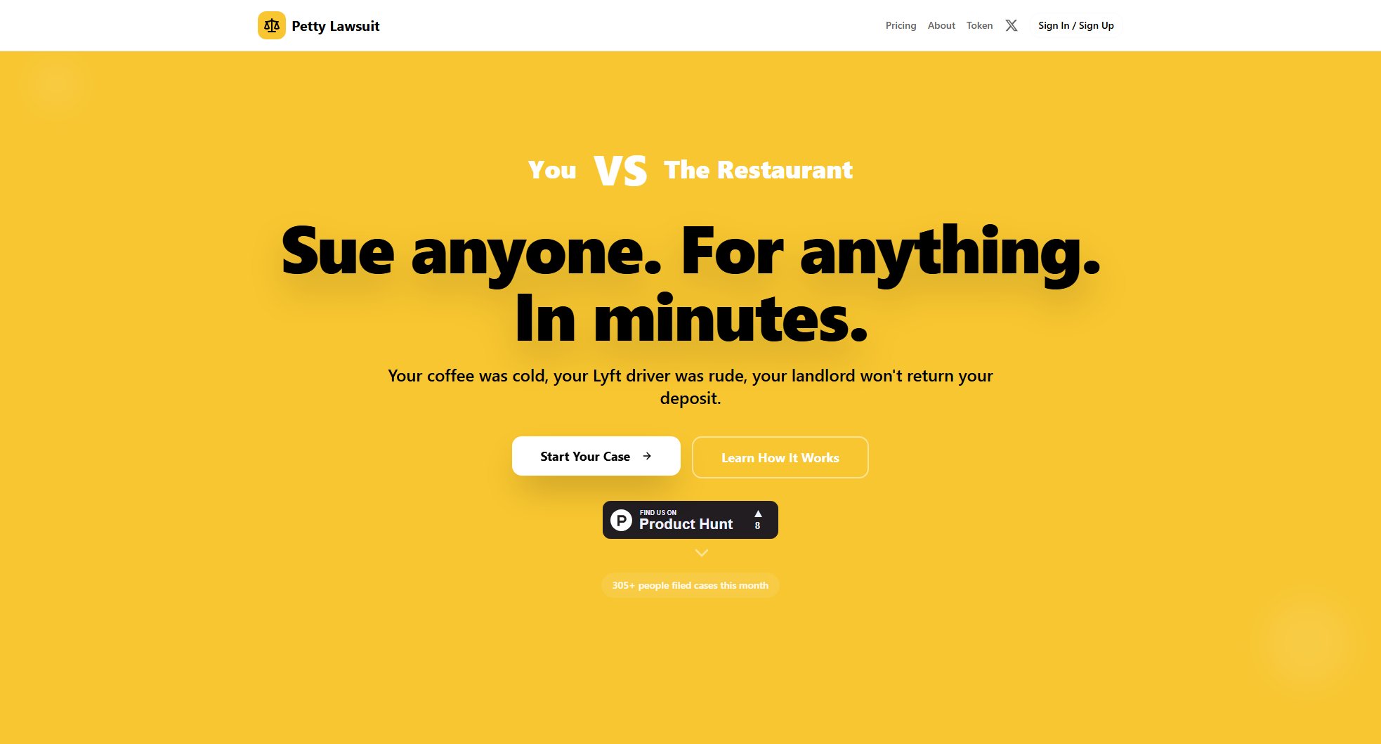 Petty Lawsuit Screenshot Petty Lawsuit Screenshot