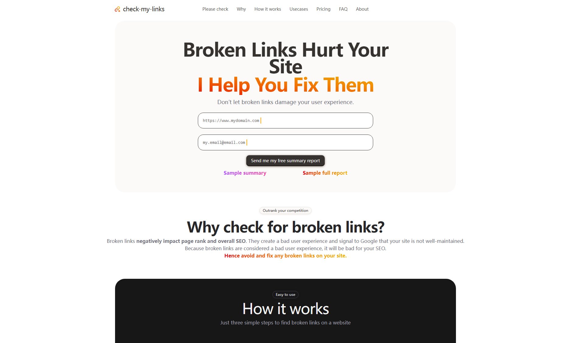 Link Checker - Find Broken Links Screenshot Link Checker - Find Broken Links Screenshot