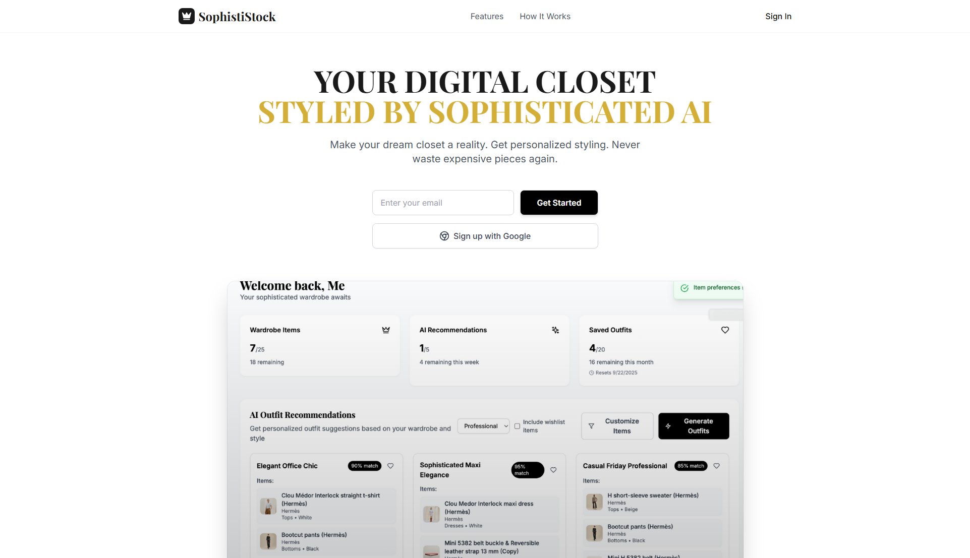 SophistiStock Screenshot SophistiStock Screenshot