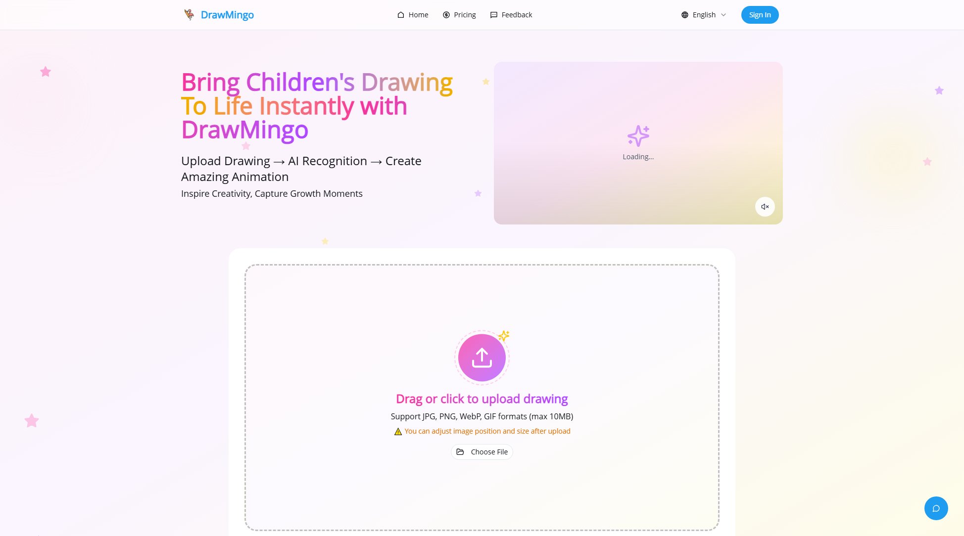 DrawMingo AI Animation Screenshot DrawMingo AI Animation Screenshot