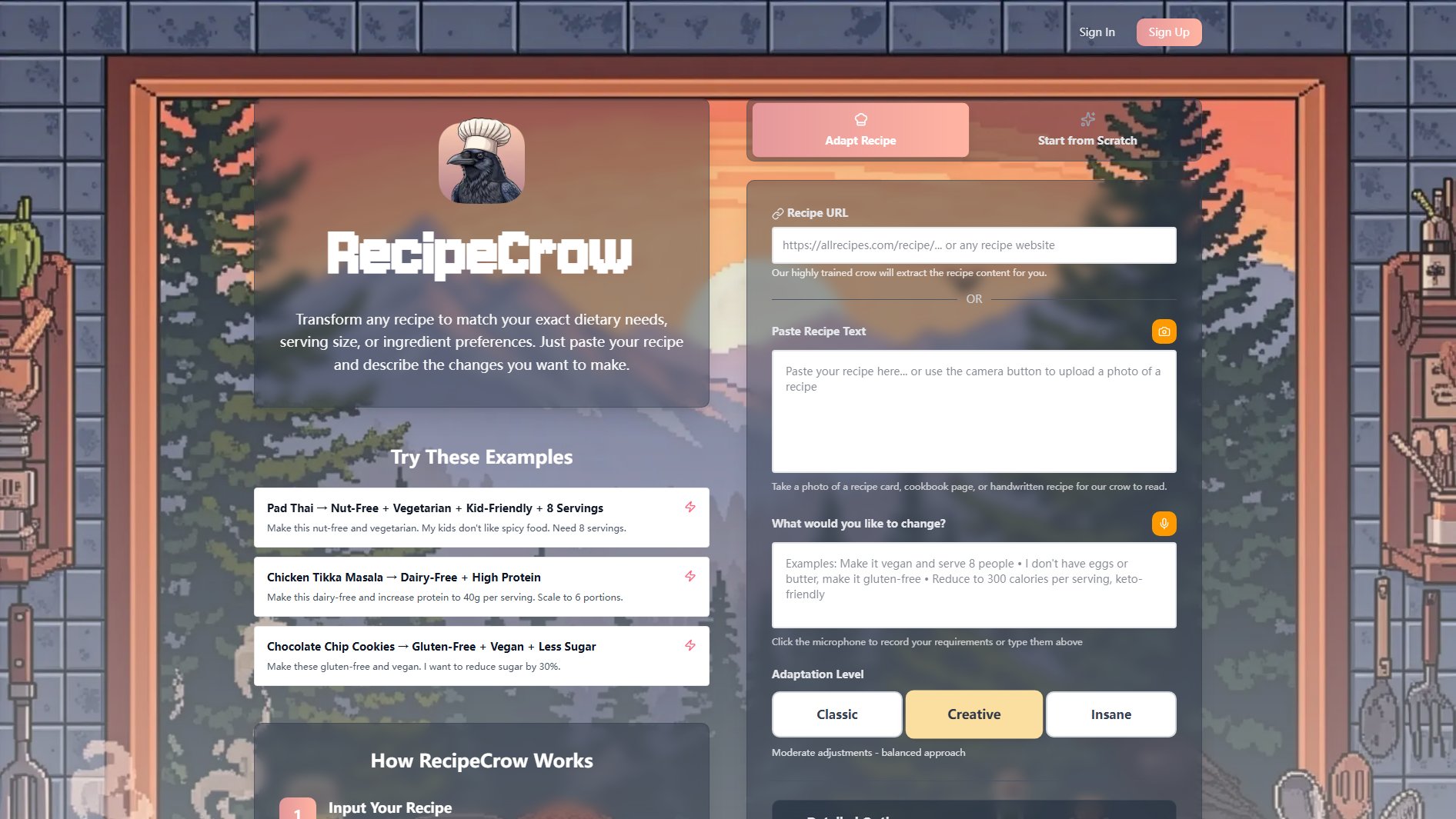 RecipeCrow Screenshot RecipeCrow Screenshot