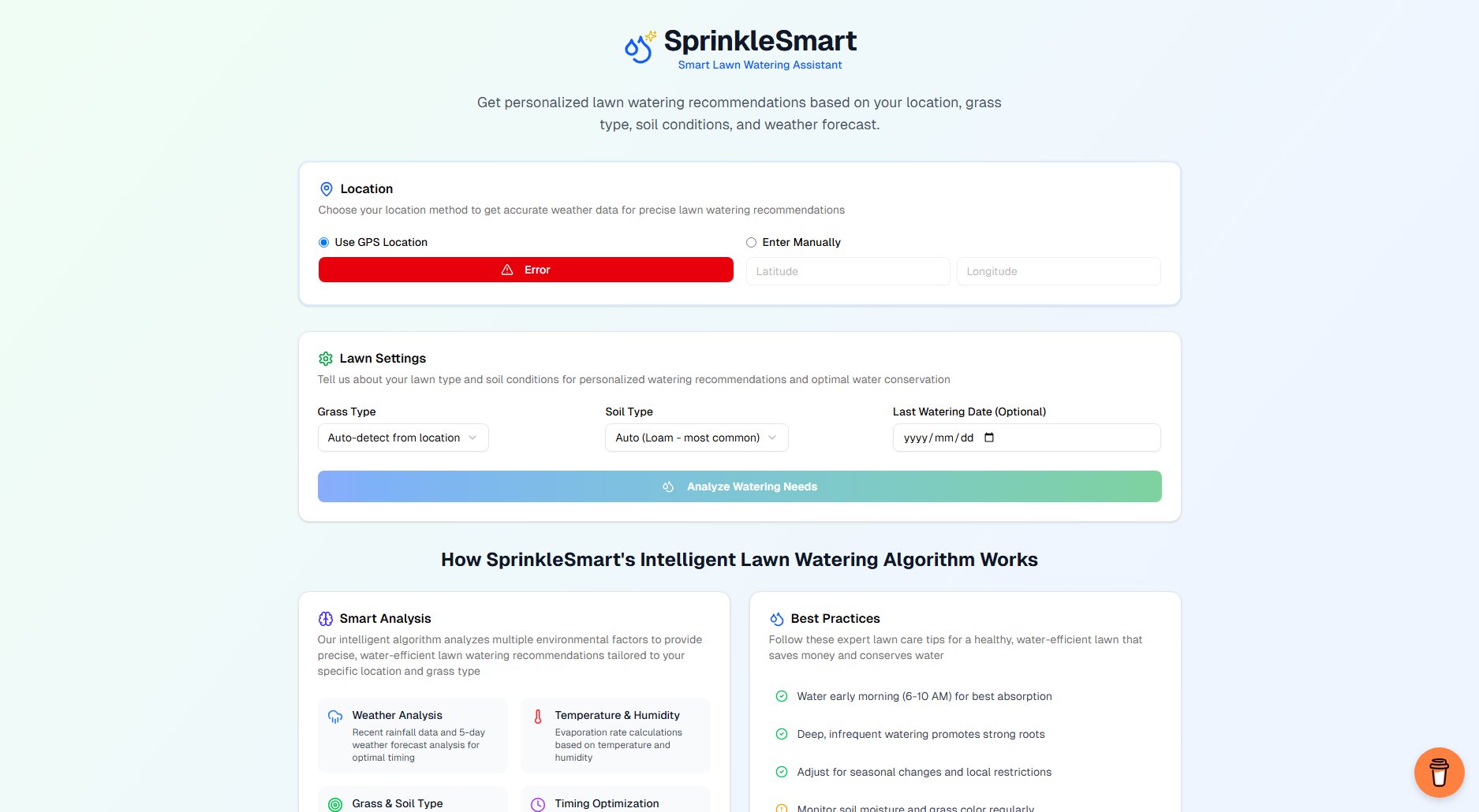 SprinkleSmart Screenshot SprinkleSmart Screenshot