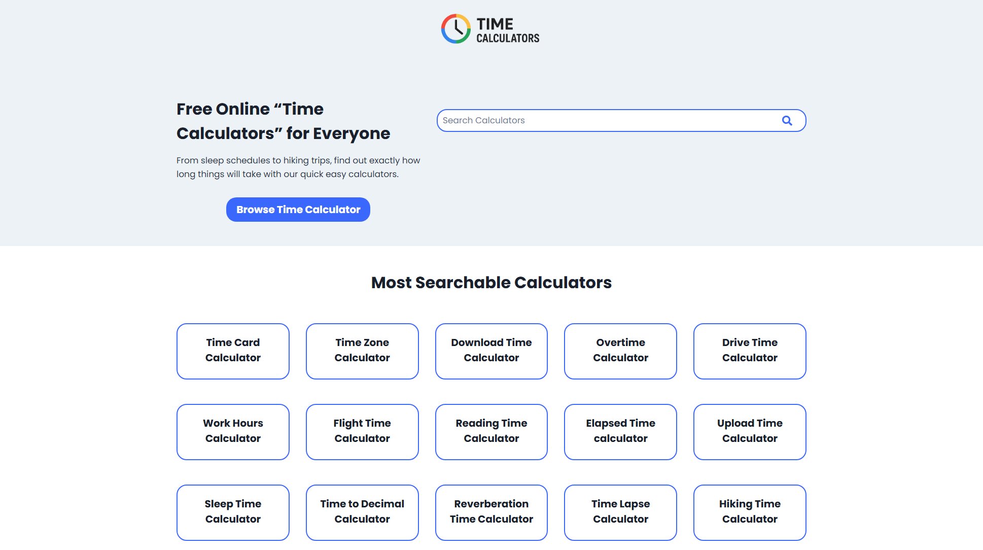 Flight Time Calculator Screenshot