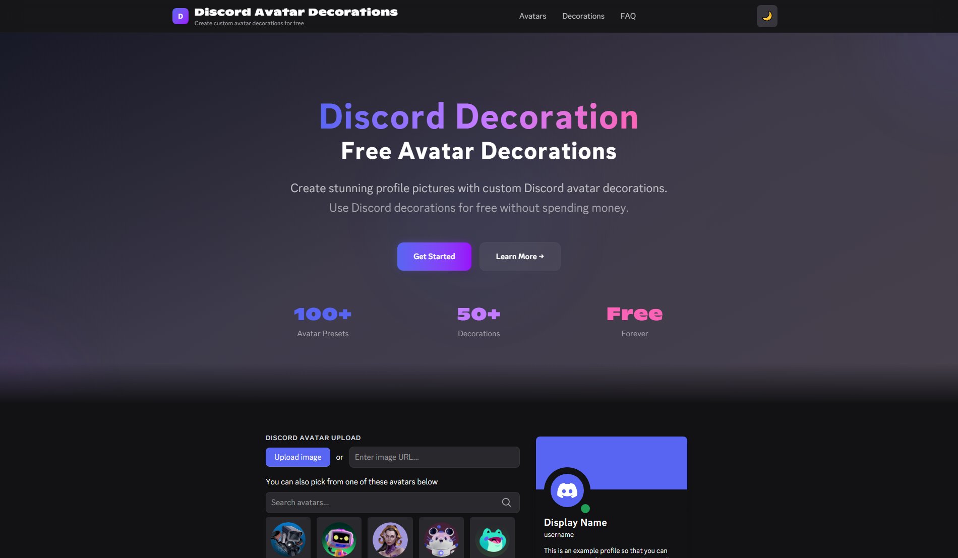Fake Discord Avatar Decorations Screenshot Fake Discord Avatar Decorations Screenshot