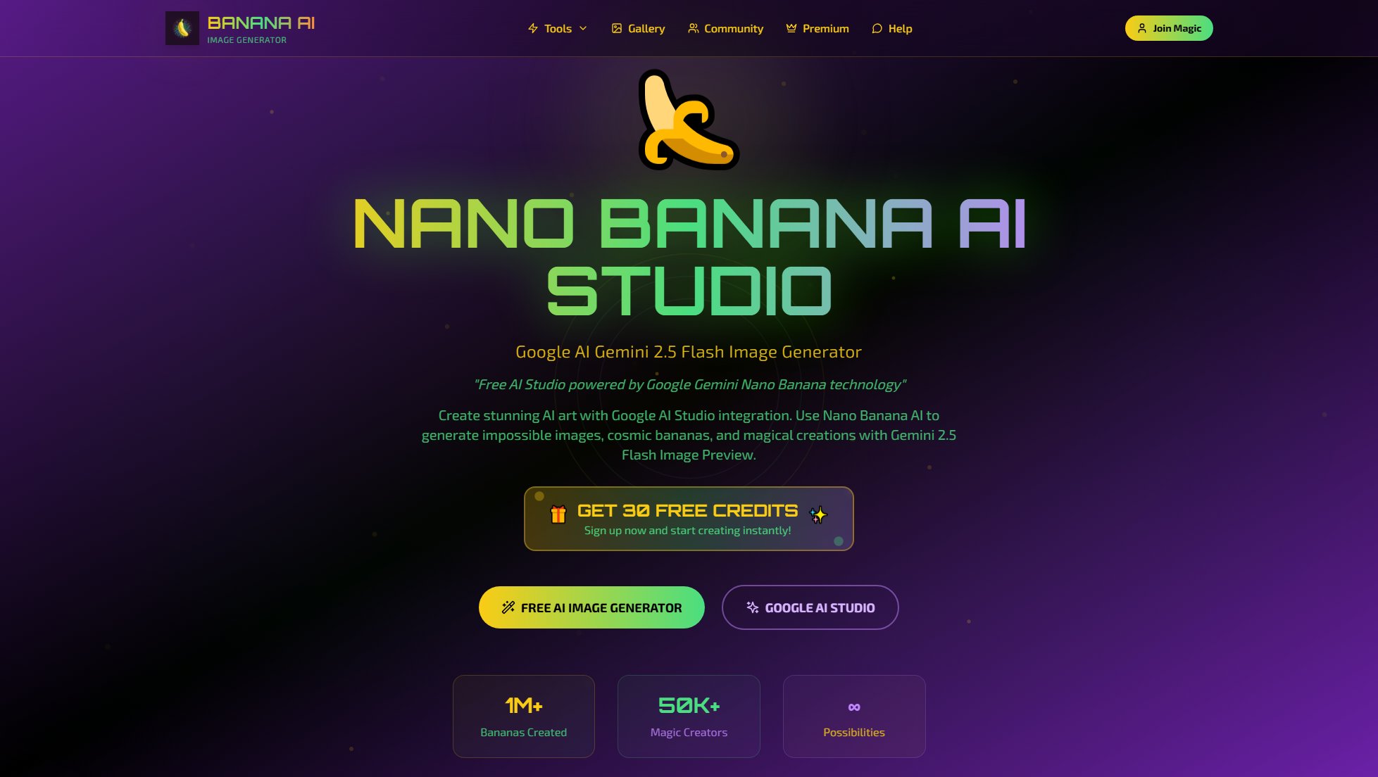 Nano Banana AI Studio Screenshot
