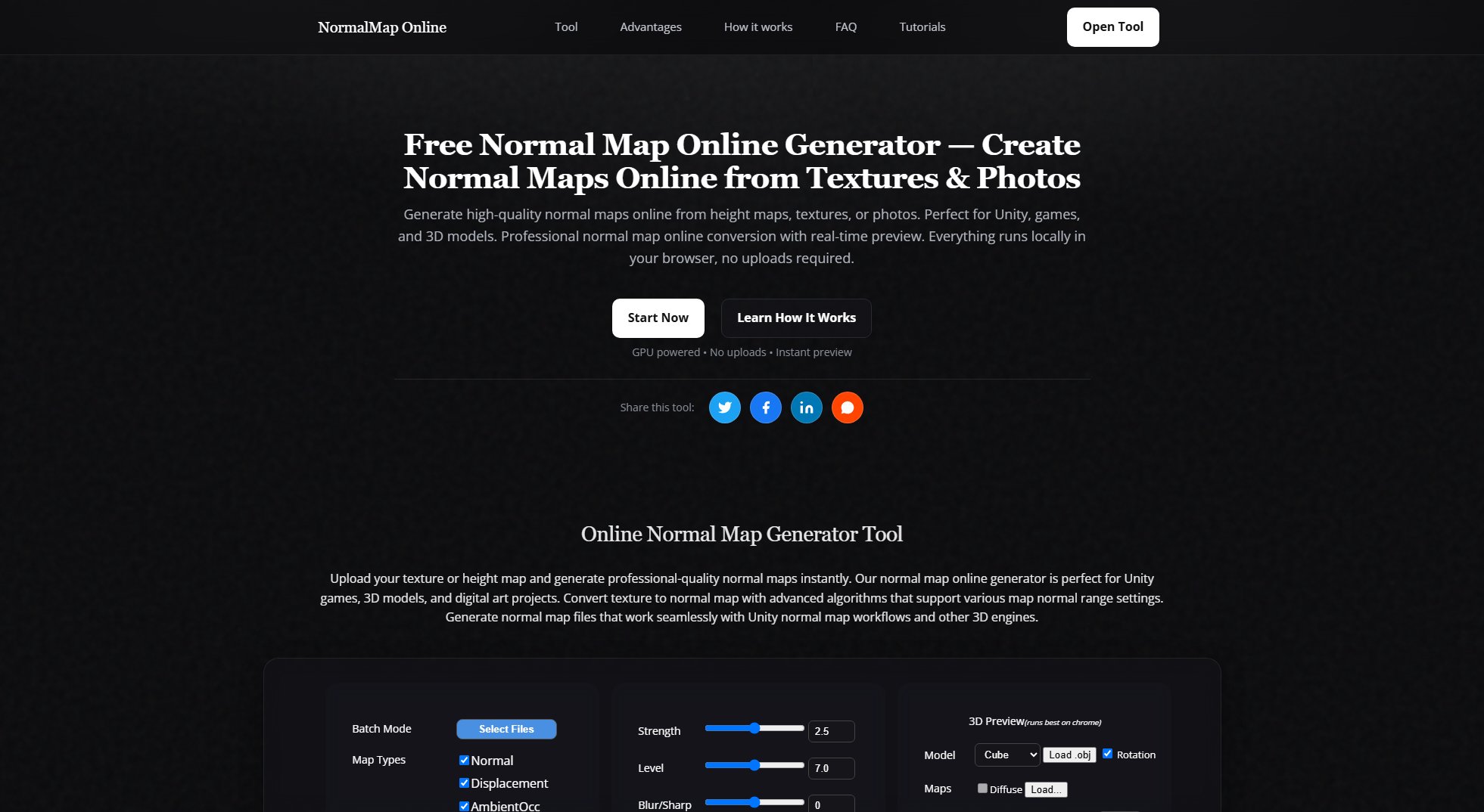 Normal Map Online Generator Screenshot Normal Map Online Generator Screenshot
